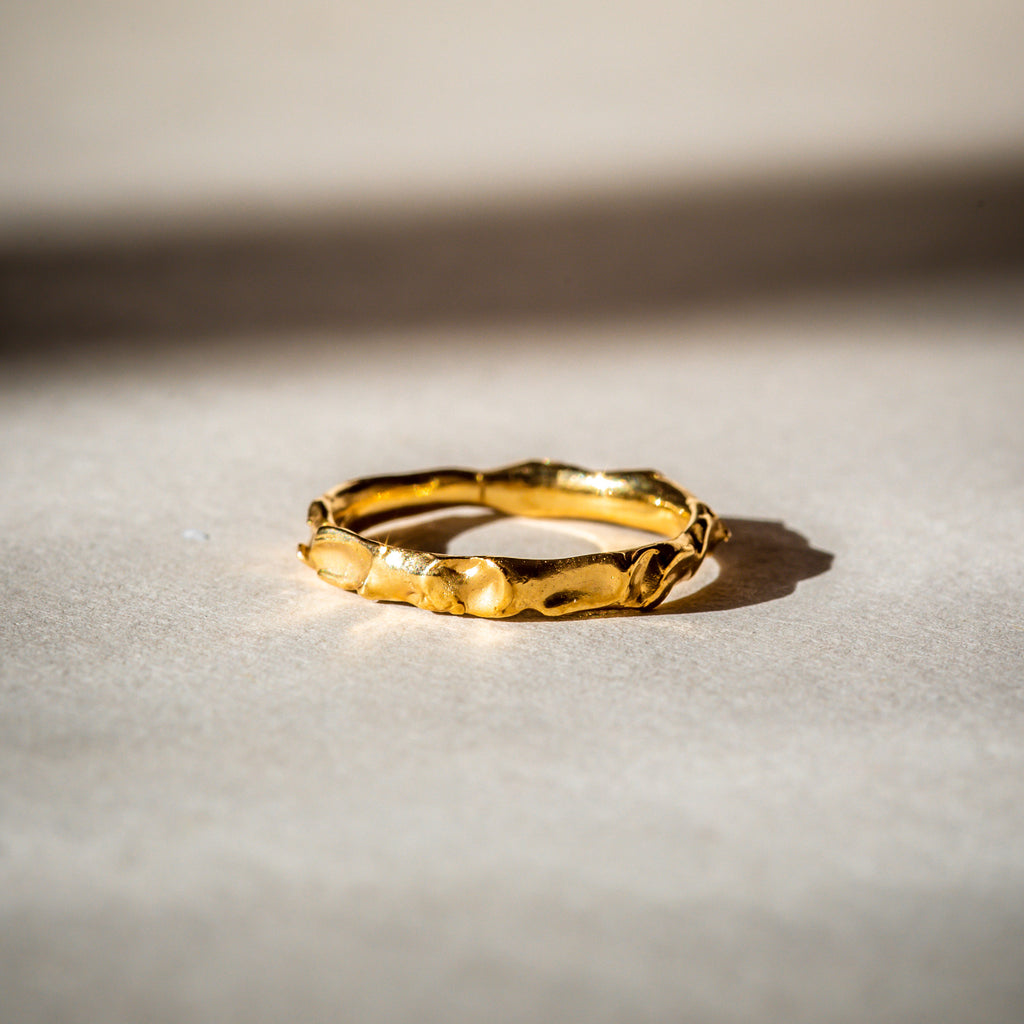 Ethically made gold wedding ring