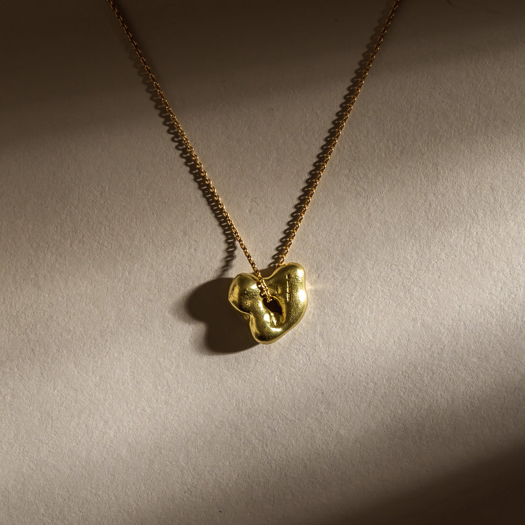 18ct Fairtrade yellow gold nugget pendant