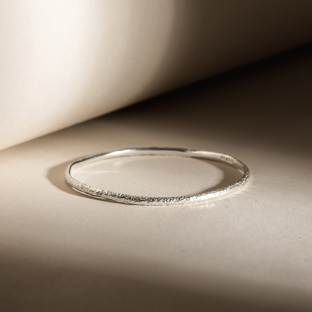 Classic sterling silver bangle