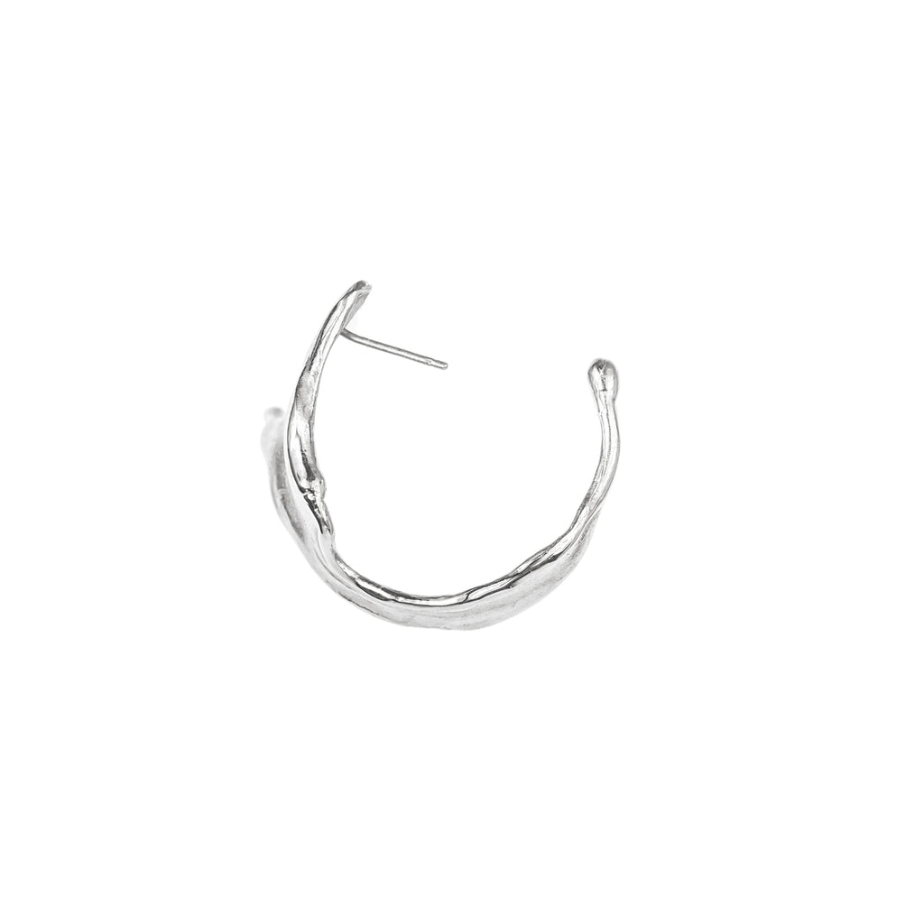 Sterling silver hoop earrings