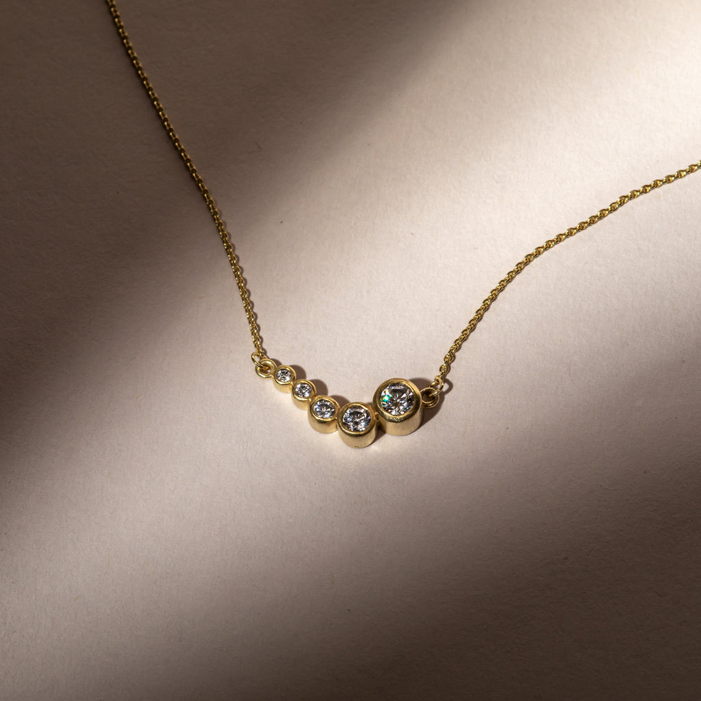 Wave Necklace 18ct Fairtrade Gold