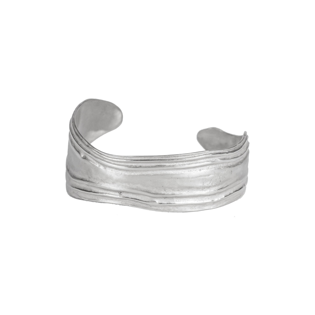 Statement silver cuff