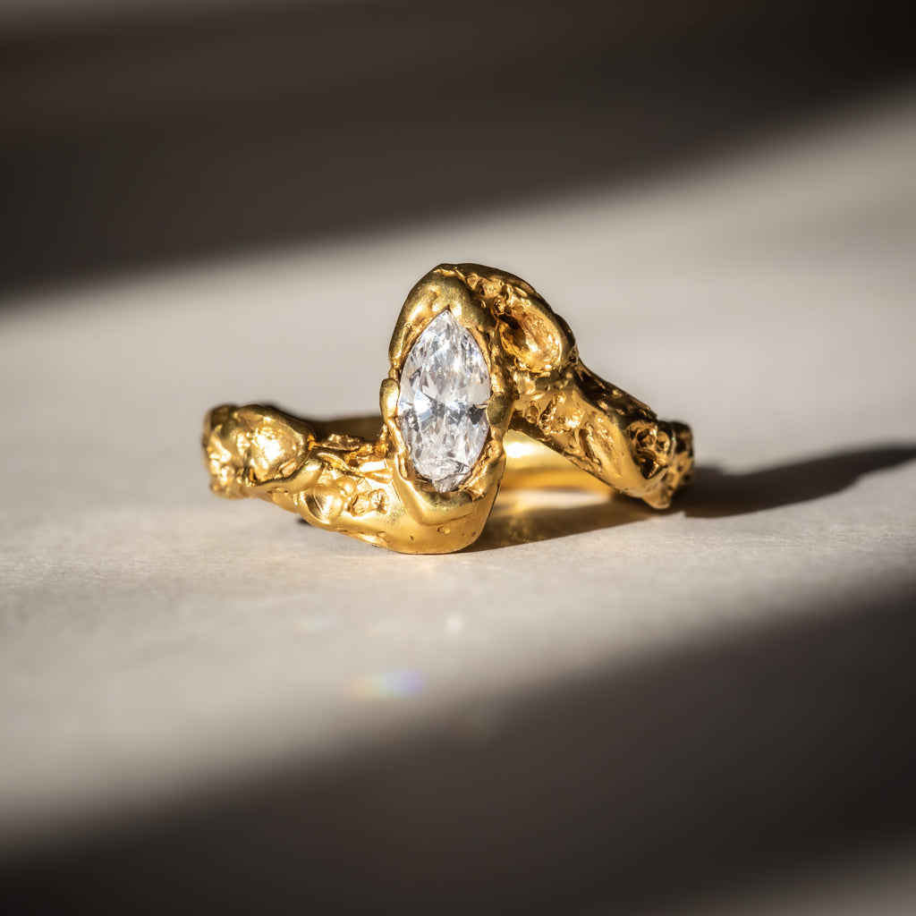 Canadamark conflict free Canadian diamond engagement ring 