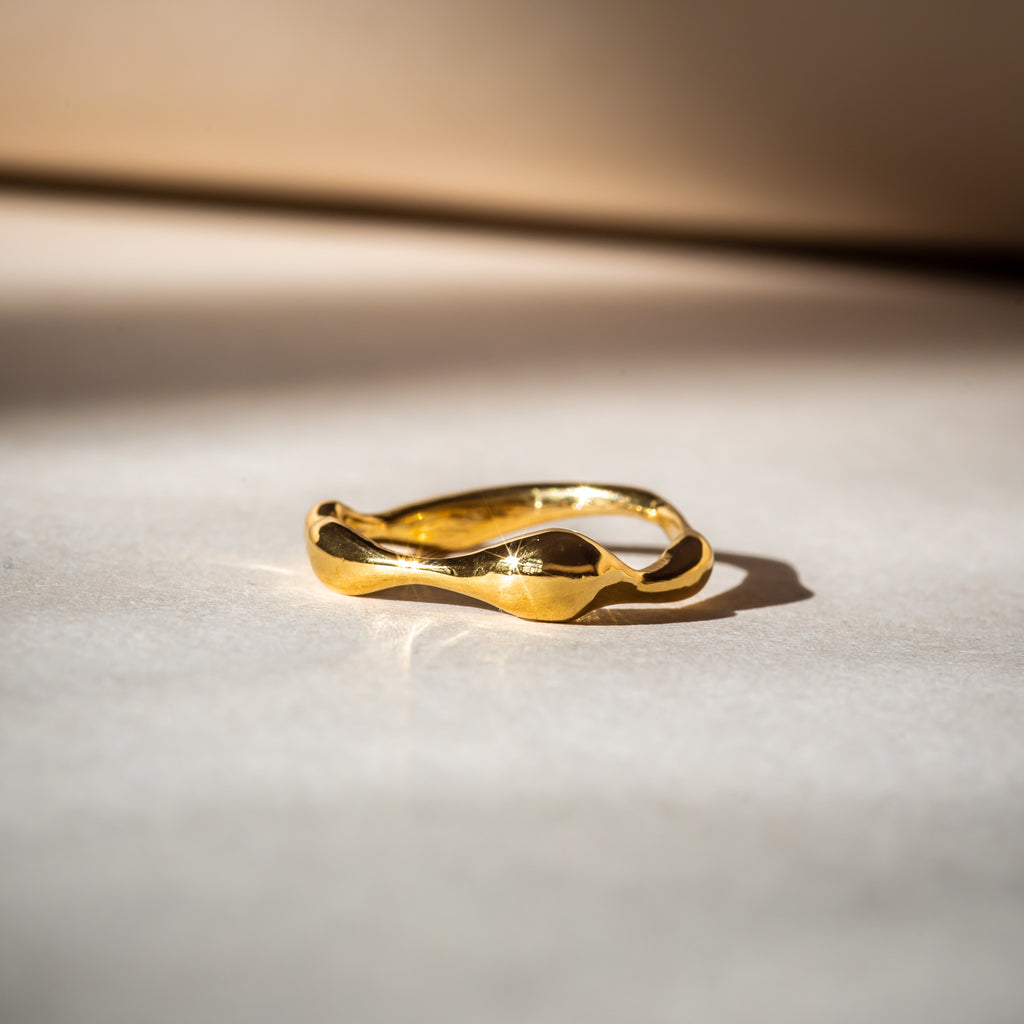 Simple, everyday fine yellow gold ring