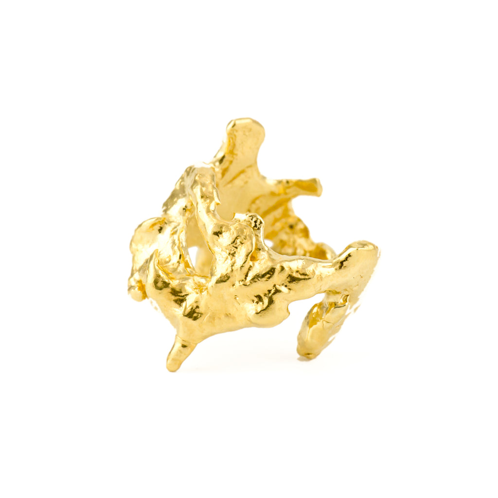 Coral Ring 18ct Fairtrade Gold
