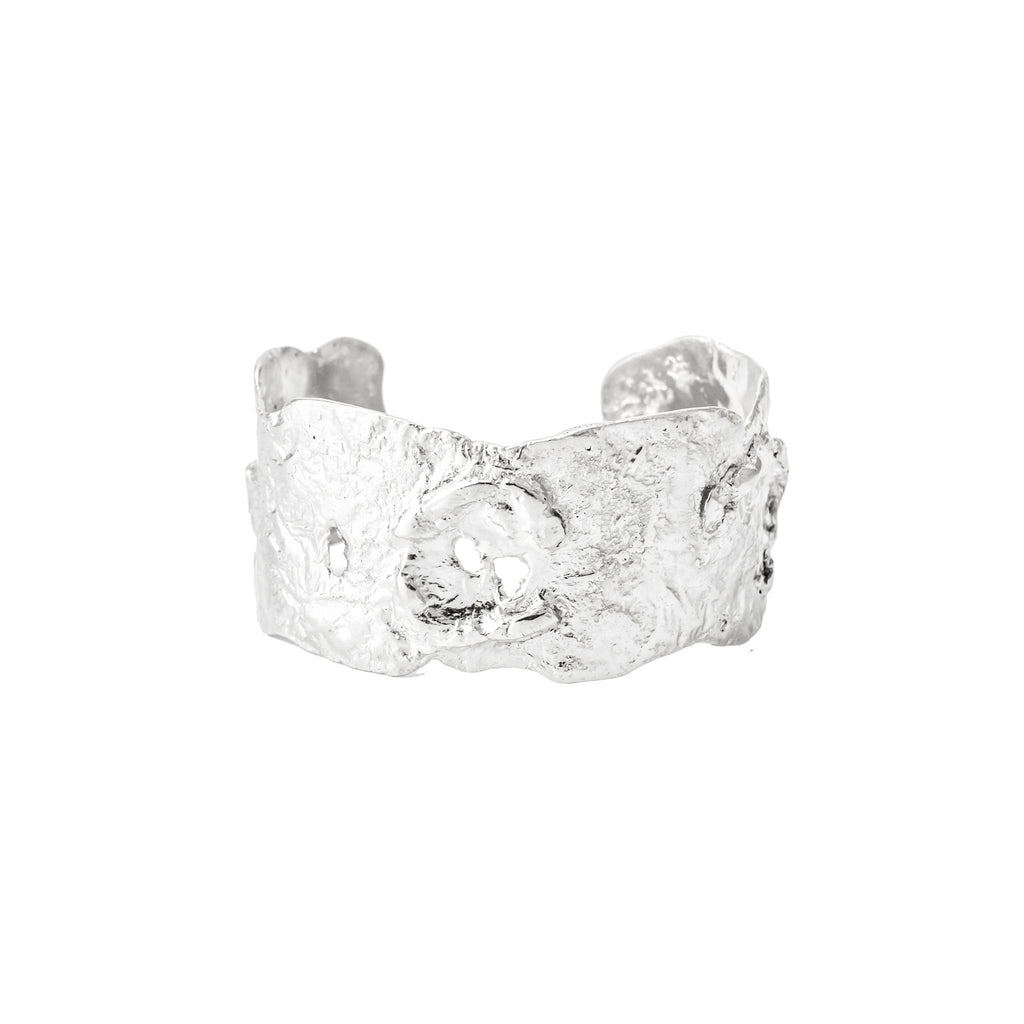 Recycled sterling silver cuff